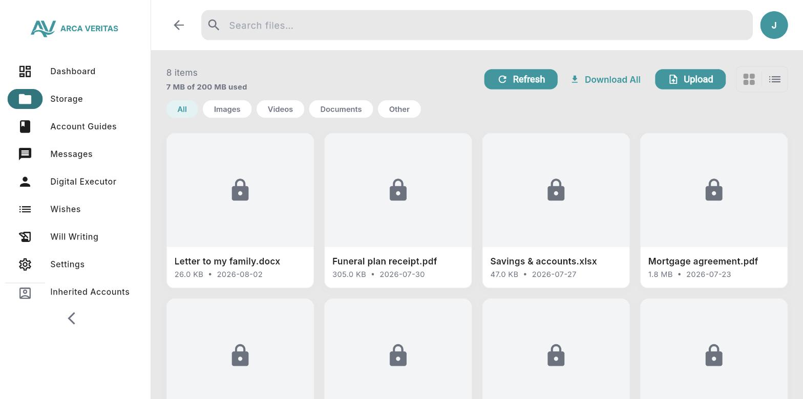 Secure cloud storage